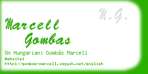 marcell gombas business card